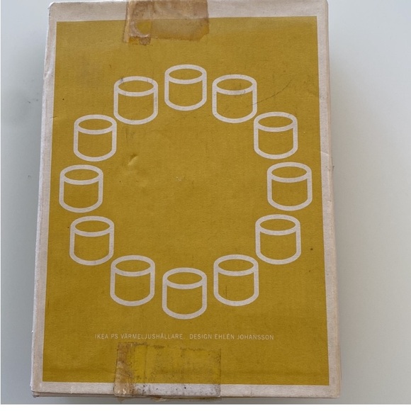 IKEA interlocking white ceramic candle holder! Varmeljushallare Ehlen Johansson - Picture 3 of 12